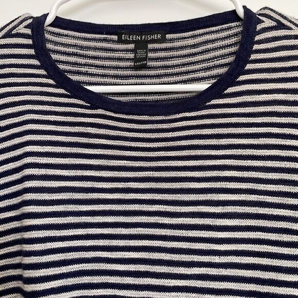 Eileen Fisher Long Sleeve Striped Sweater - Picture 2 of 5